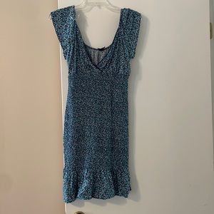 Wild Fabel mini dress, Blue floral print